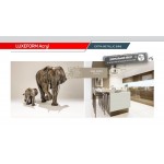 Фасад LuxeForm Acryl MM-203U Бронза (глянец), идеальное зеркальное сияние, толщина 18,4мм, основа МДФ, обратная сторона-высокопрочное покрытие в цвет